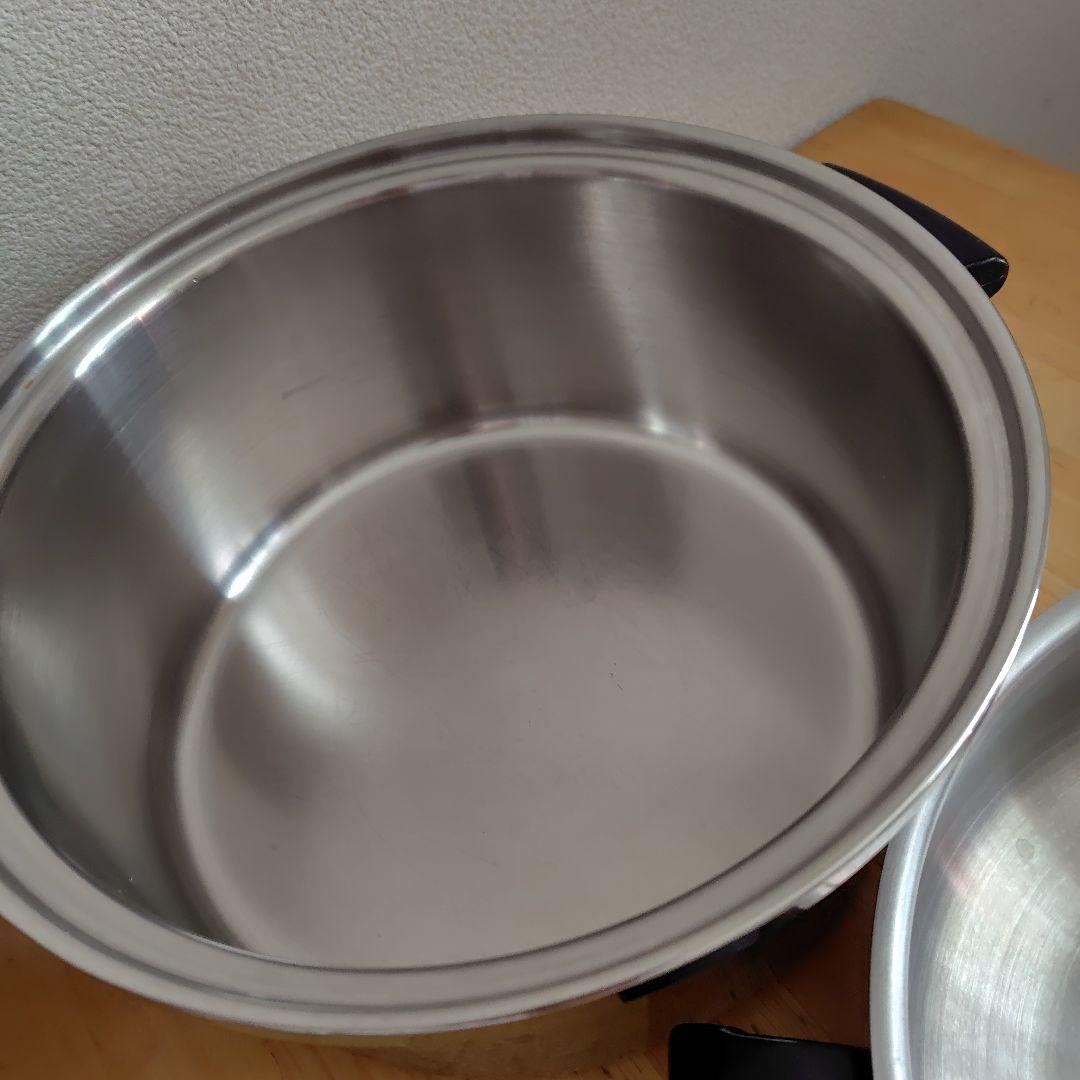 アムウェイ・ステンレス鍋　ドーム　蒸し器　フライパン　スティーマー