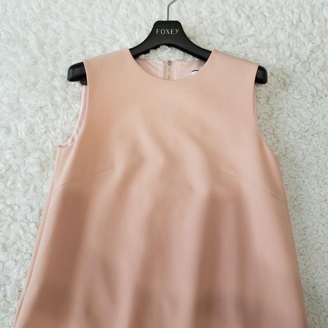 美品✨フォクシー DRESS LA FOIRE バックプリーツ ワンピース