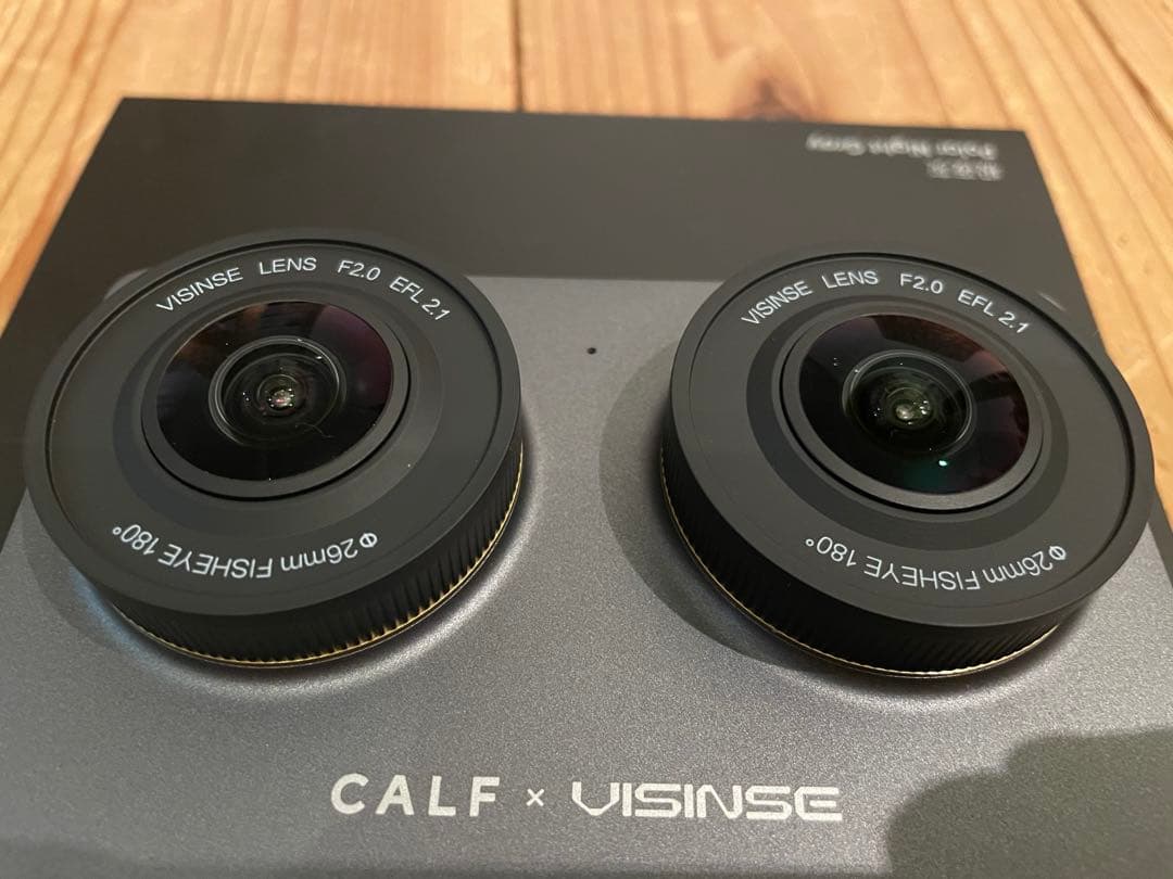 ほぼ新品】CALF Visinse 3D VR180カメラ（第2世代）8K