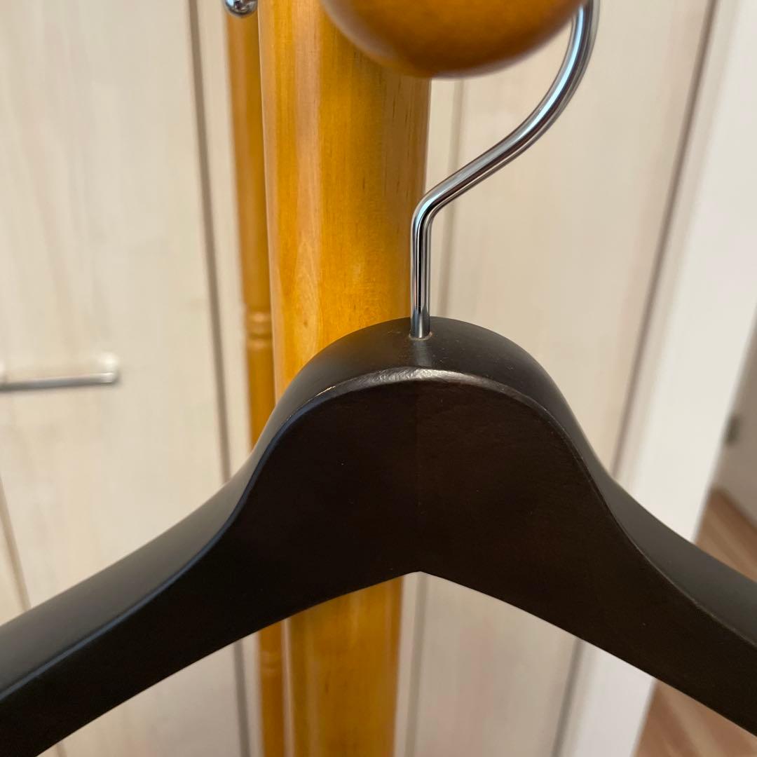 NAKATA HANGER メンズスーツハンガー 5本組 スモークブラウン