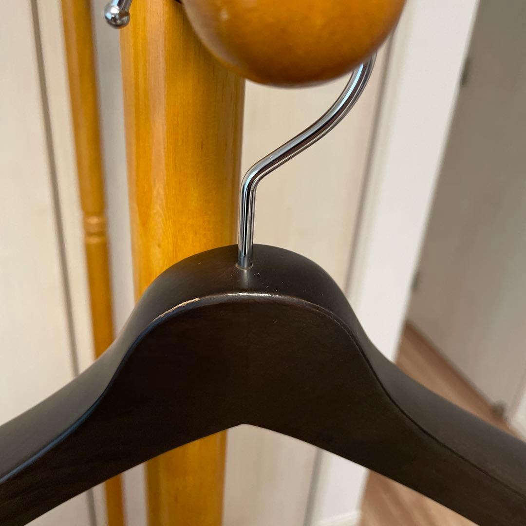 NAKATA HANGER メンズスーツハンガー 5本組 スモークブラウン