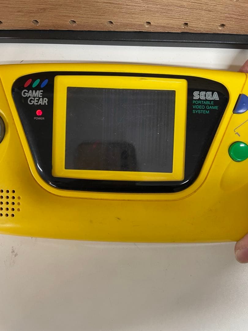 【ジャンク】SEGA ゲームギア 本体 イエロー 11＊85
