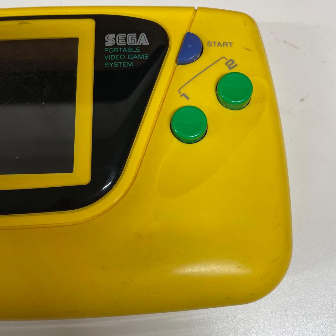 【ジャンク】SEGA ゲームギア 本体 イエロー 11＊85