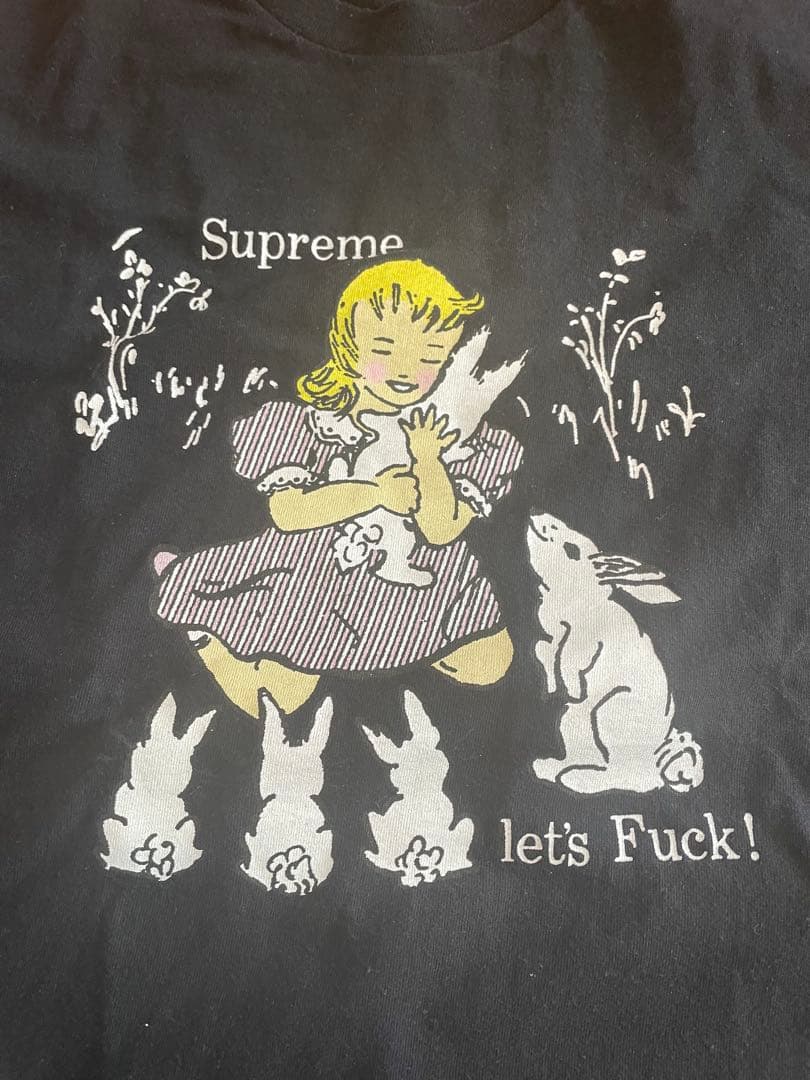 Supreme Tシャツ M 黒 let's Fuck!