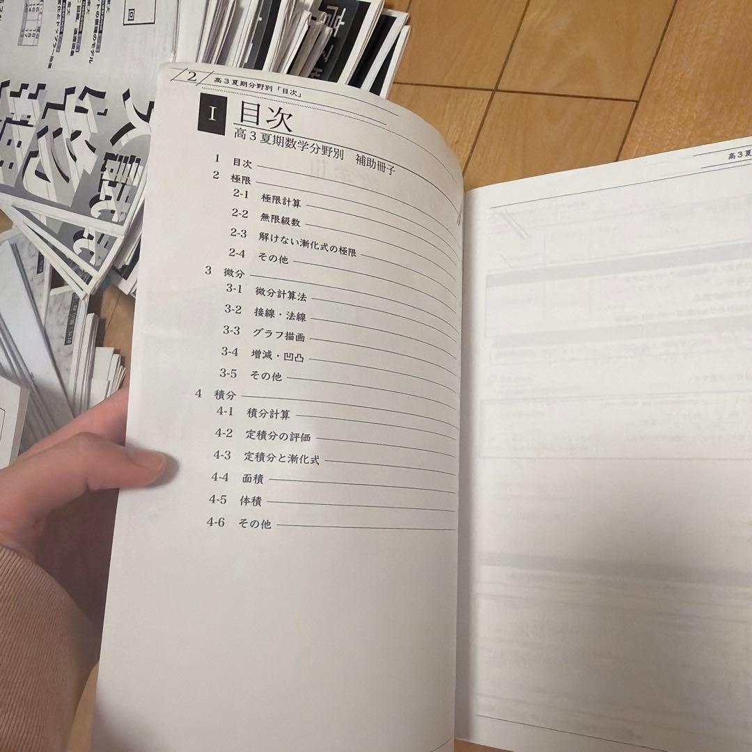 鉄緑会　夏期講習　高3 理系数学　分野別