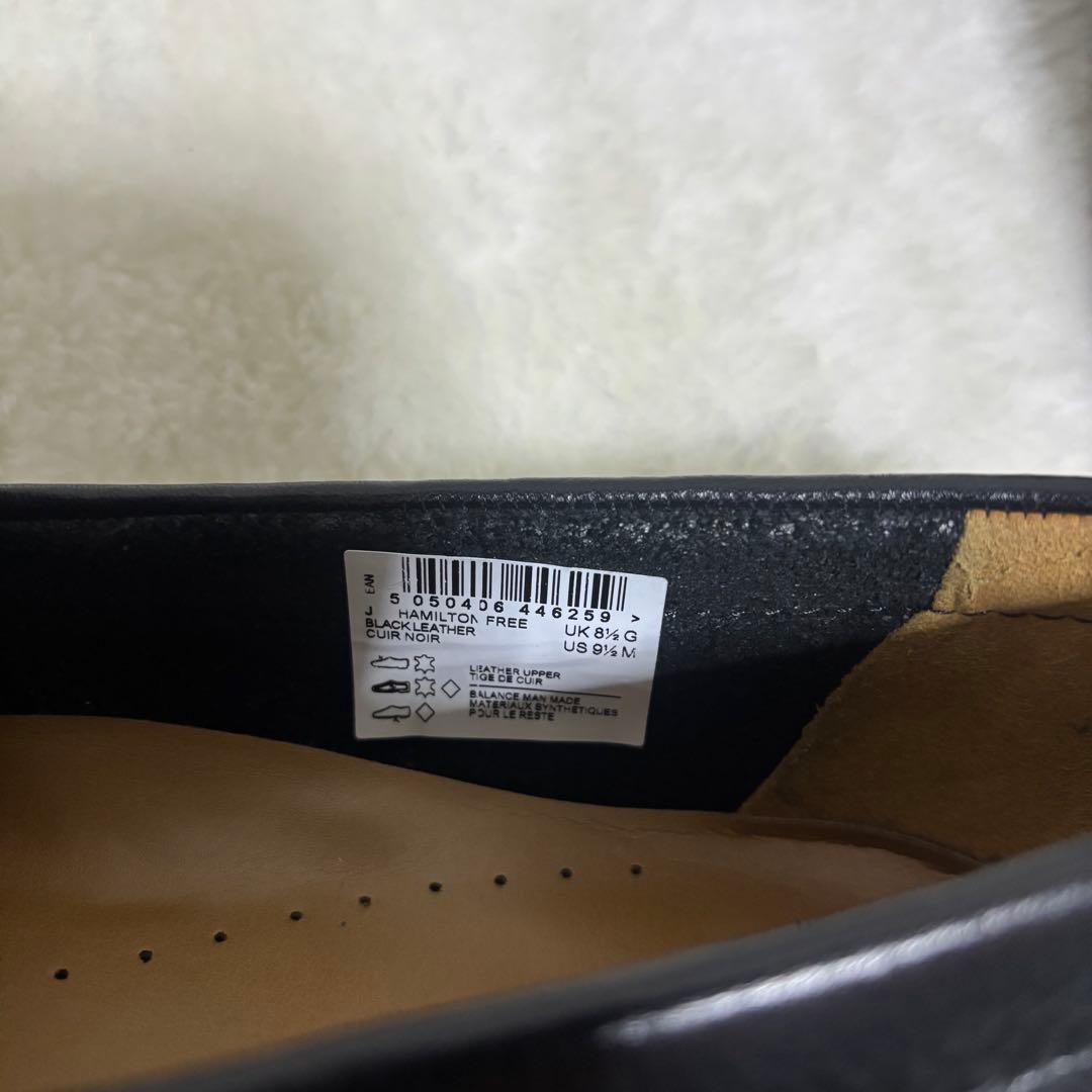 【美品】クラークス26.5cmドライビングシューズ　スリッポン　シボ革　レザー