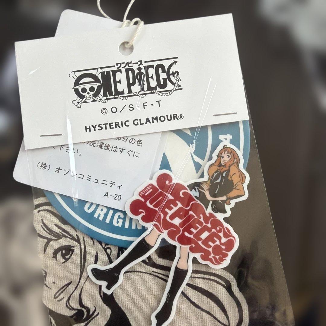 【新品】ヒステリックグラマー × ワンピース ナミ 半袖 Lサイズ ステッカー付