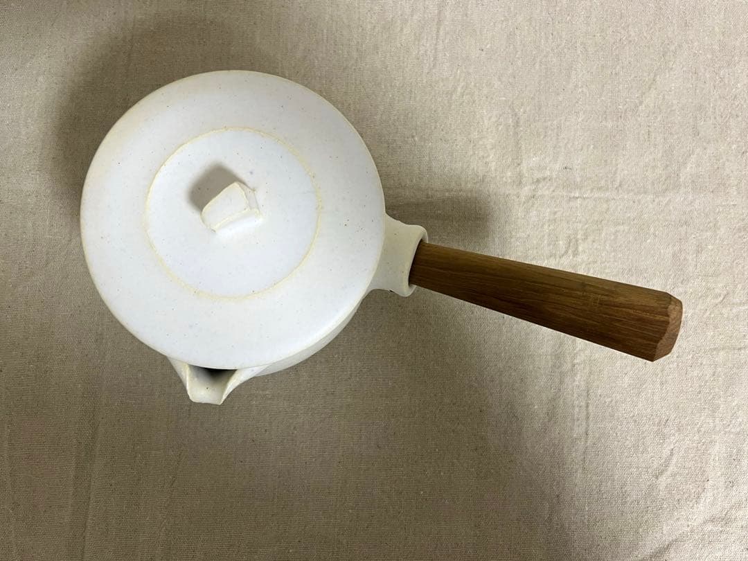 【新品未使用】 馬場勝文 さん ふた付き耐熱ミルクパン［白］