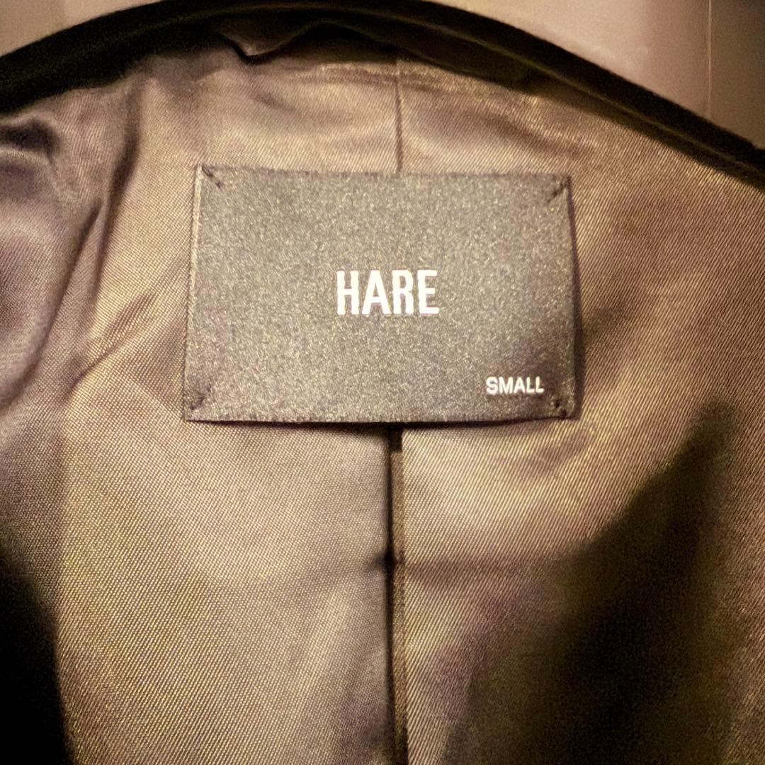 【HARE】ダブルテーラードジャケット ショート丈(ブラック)
