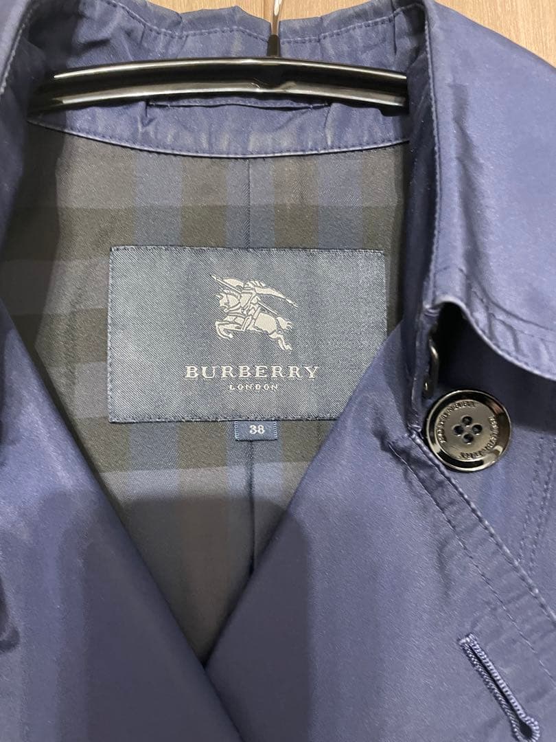 【夏 値下中】Burberry LONDON スプリングコート ネイビー