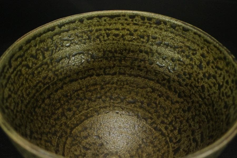 茶道具 伊良保 亥 干支 茶碗 信楽 奥田英山造 共布 共箱(メ1789)