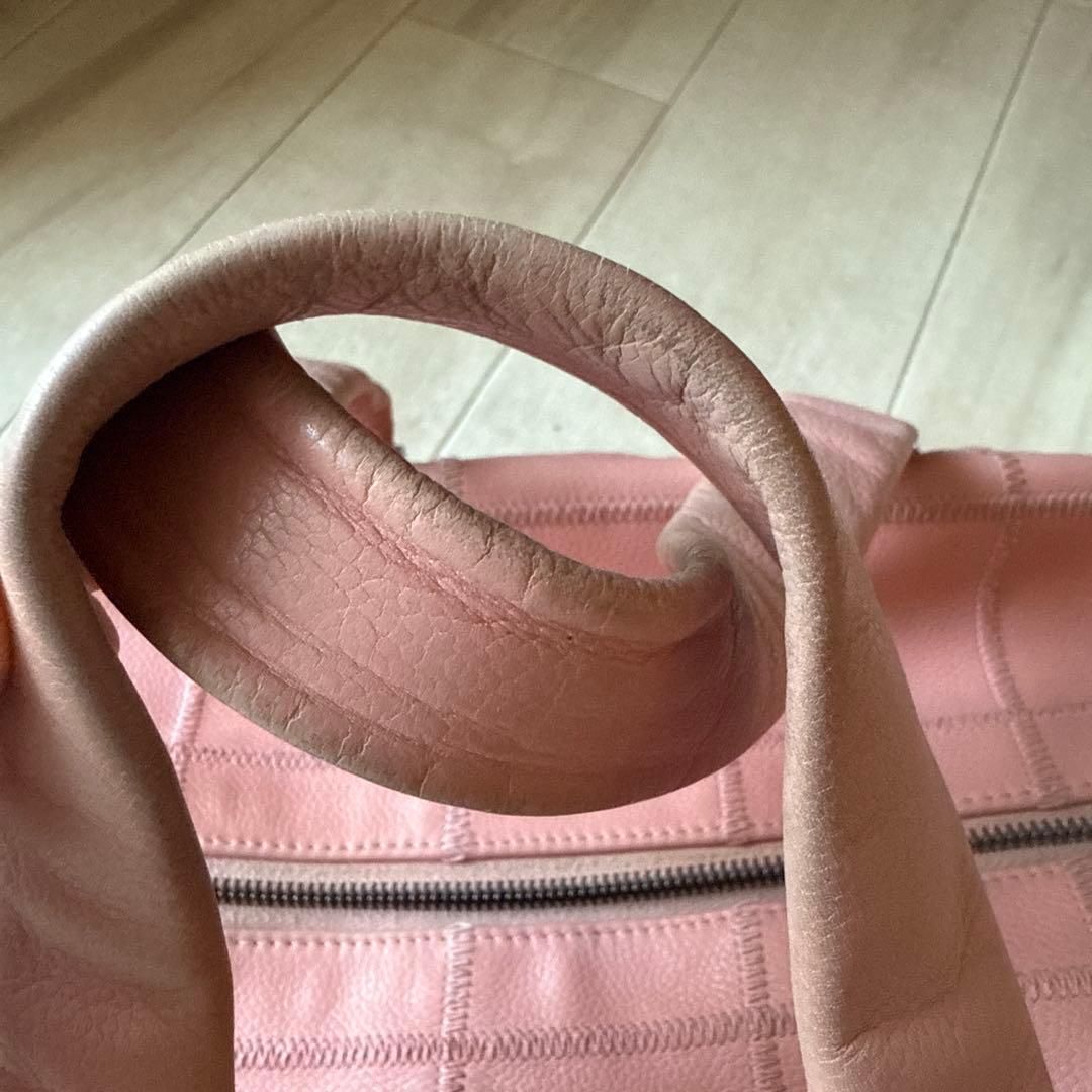 れん　CHANEL シャネル　ボストンバッグ　ピンク