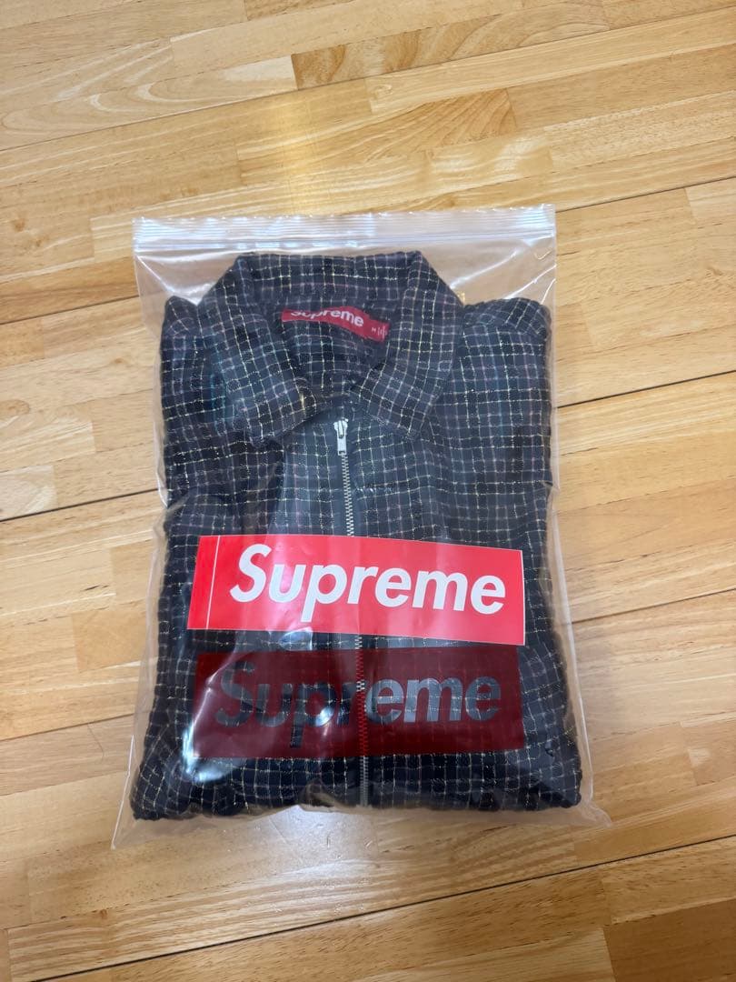 完売大人気Supreme llic Plaid Zip Up Shirt