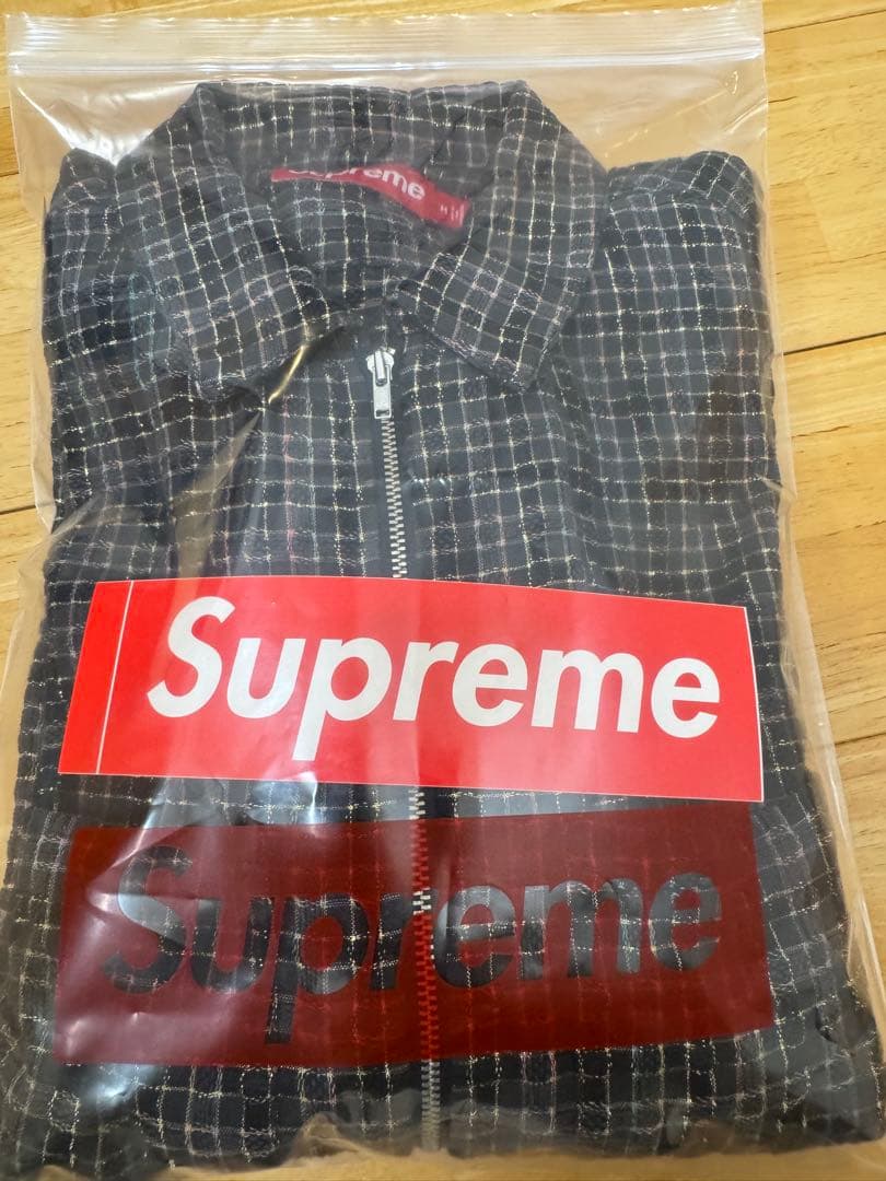 完売大人気Supreme llic Plaid Zip Up Shirt