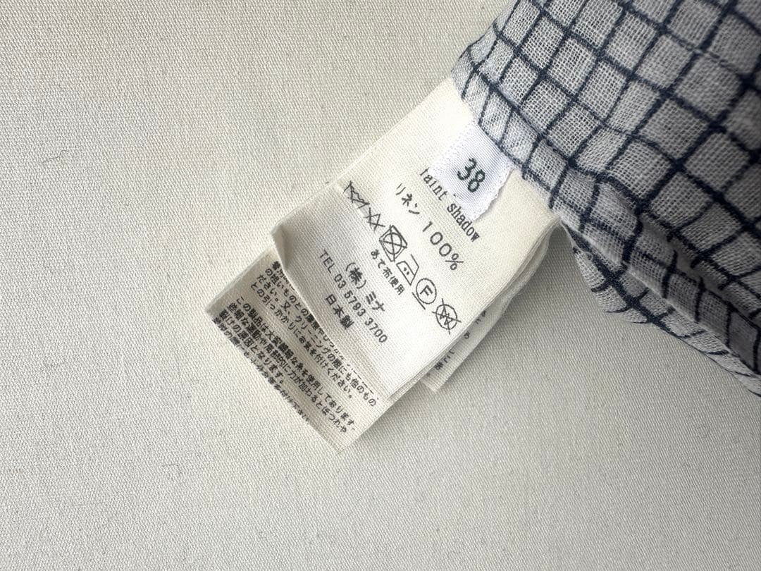 minä perhonen リネンワンピース