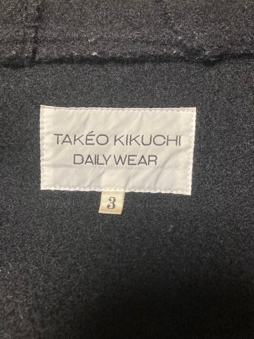 美品　TAKEO KIKUCHI タケオキクチ 日本製 フードダッフルコート L