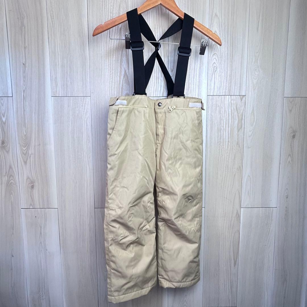 【キッズ】YUK スノーボードウェア 120 ホワイト/ベージュ　オシャレ