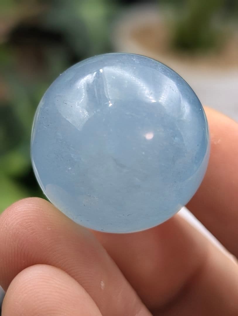 21g 24.3mm SL08希少【アクアマリン】　小型丸玉