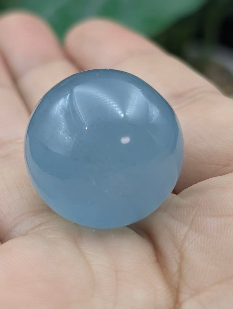 21g 24.3mm SL08希少【アクアマリン】　小型丸玉