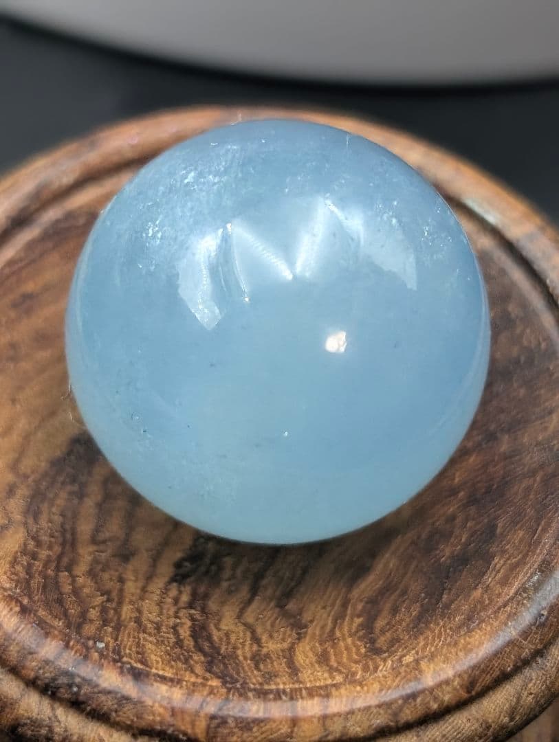 21g 24.3mm SL08希少【アクアマリン】　小型丸玉