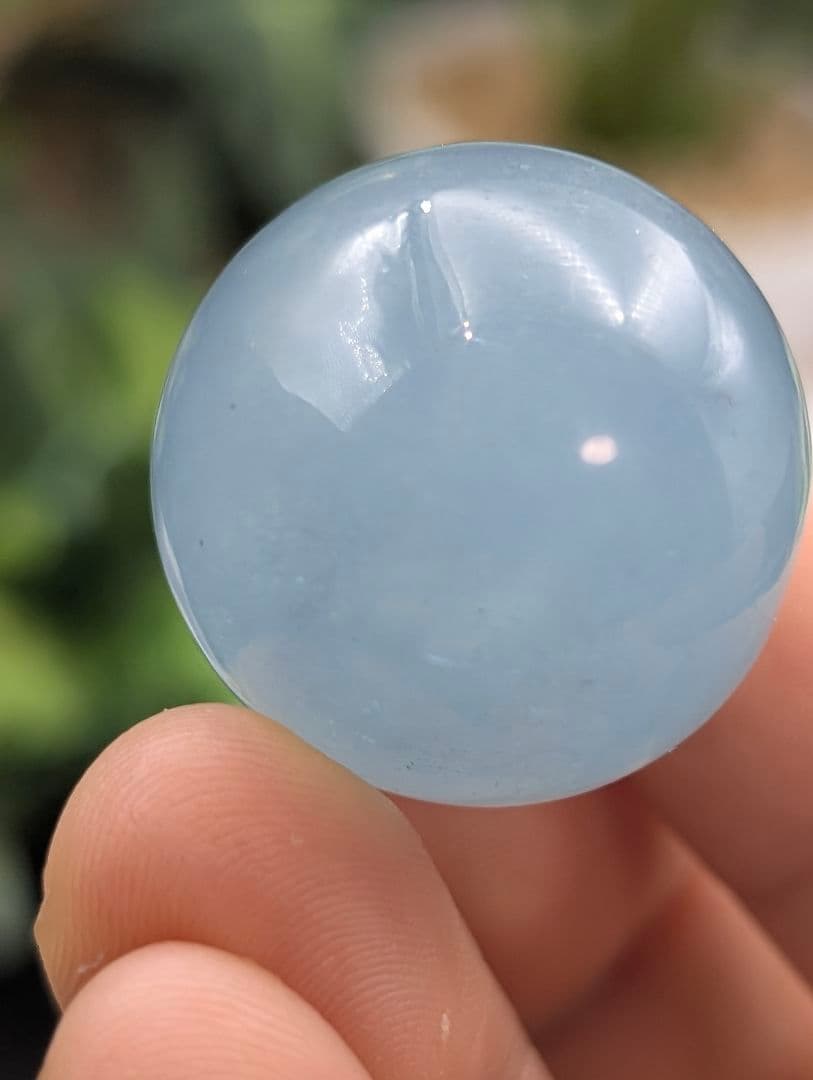 21g 24.3mm SL08希少【アクアマリン】　小型丸玉
