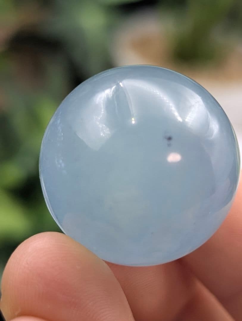 21g 24.3mm SL08希少【アクアマリン】　小型丸玉