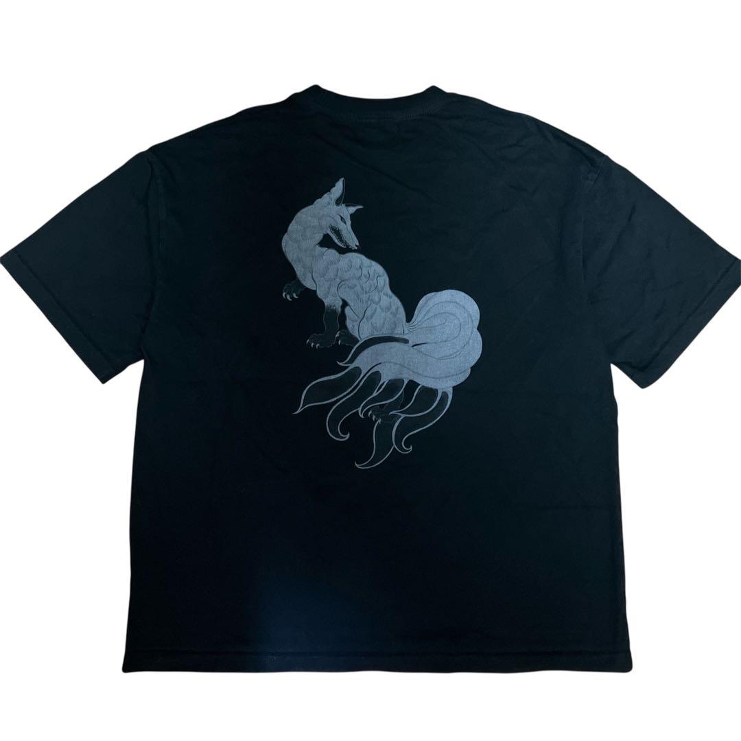 GAKKIN×BUDSPOOL 白墨狐 Tシャツ 舐達麻 舐達磨 ストリート