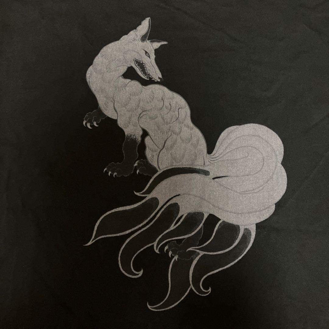 GAKKIN×BUDSPOOL 白墨狐 Tシャツ 舐達麻 舐達磨 ストリート