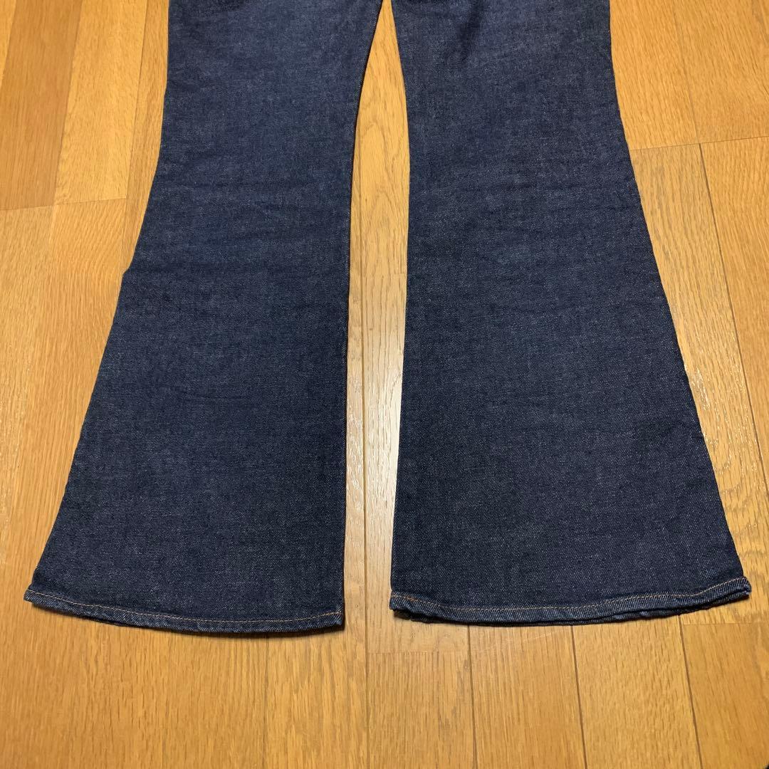 美品 moussy MVS フレアデニムパンツ ワンウォッシュ　24