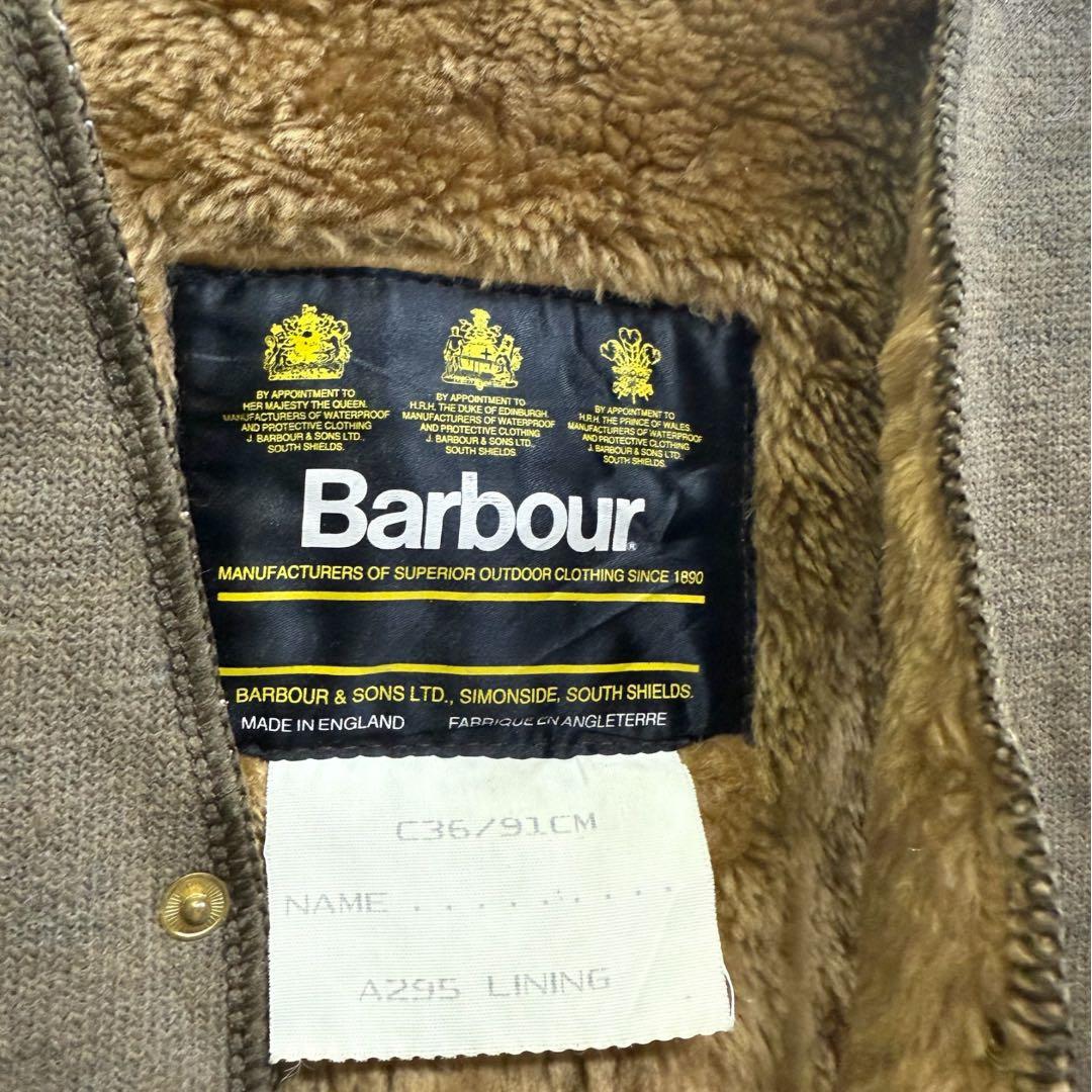 #121 90s〜00s Barbour 英国製 ライナーベスト 3クラウン