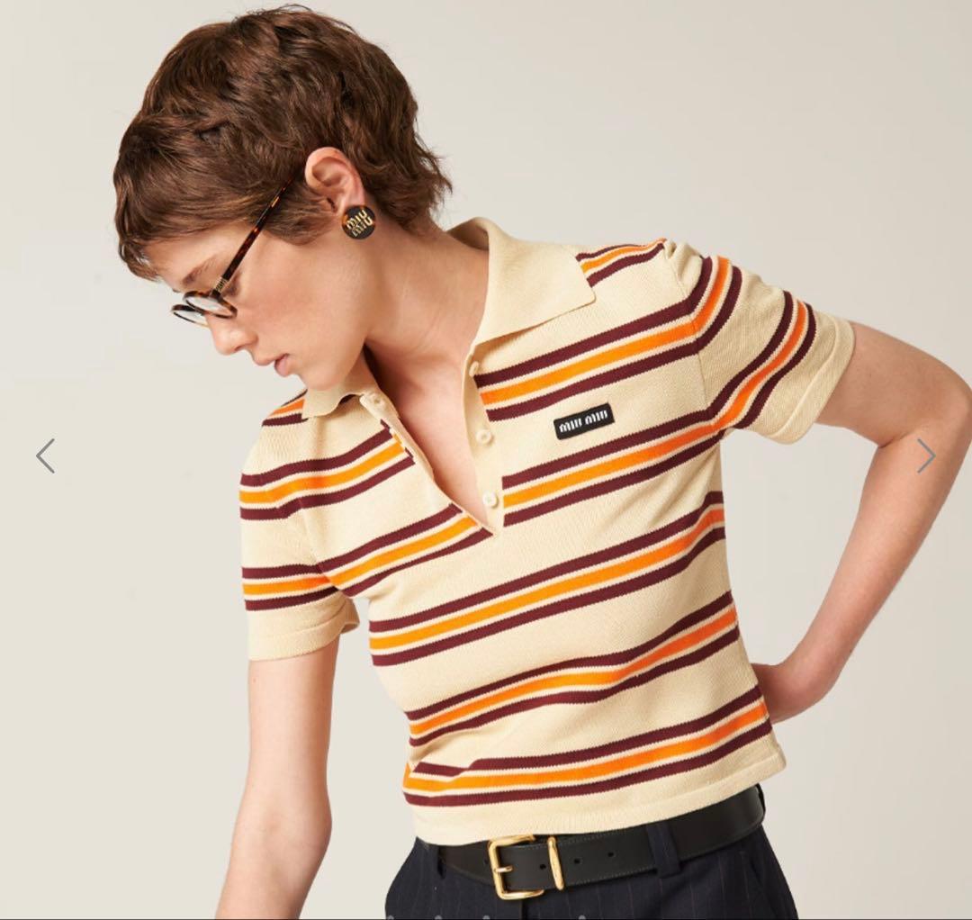 MIU MIU ボタン付きポロシャツ 38