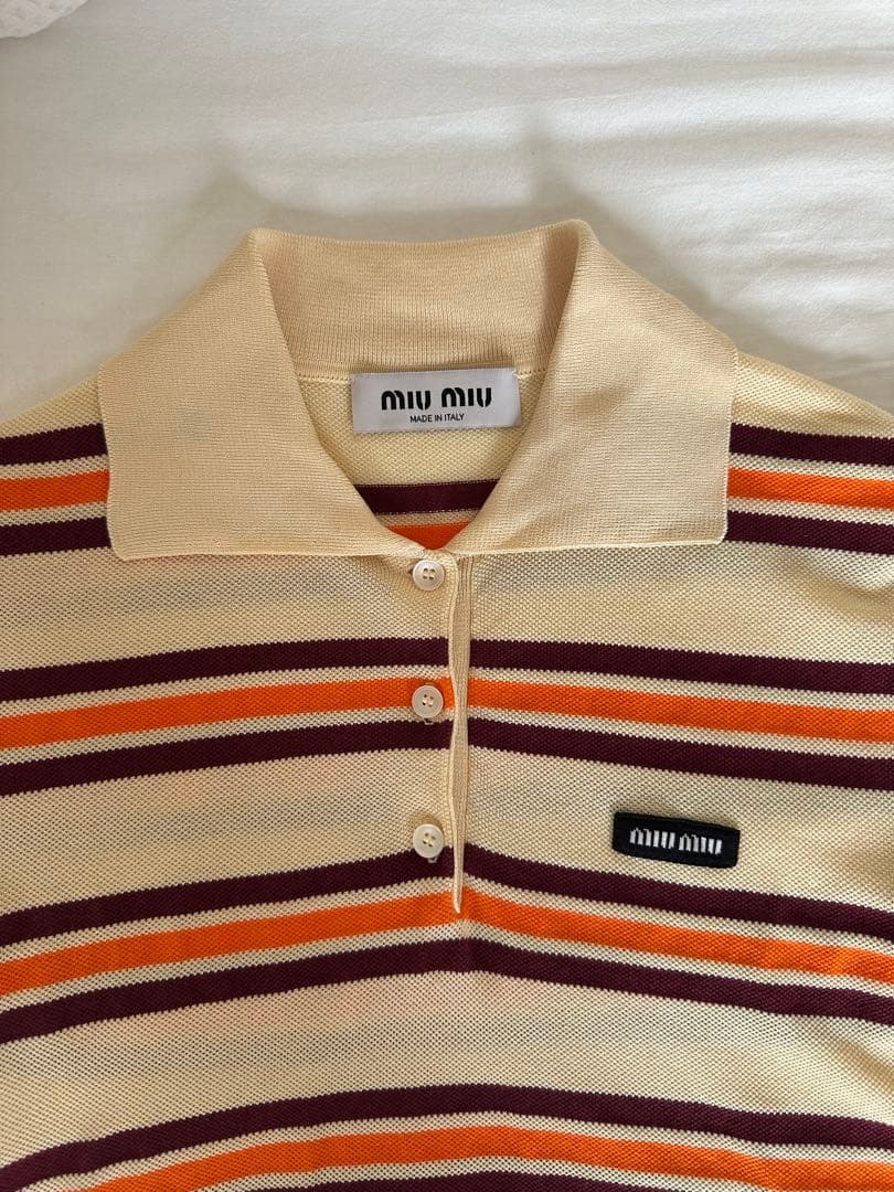 MIU MIU ボタン付きポロシャツ 38