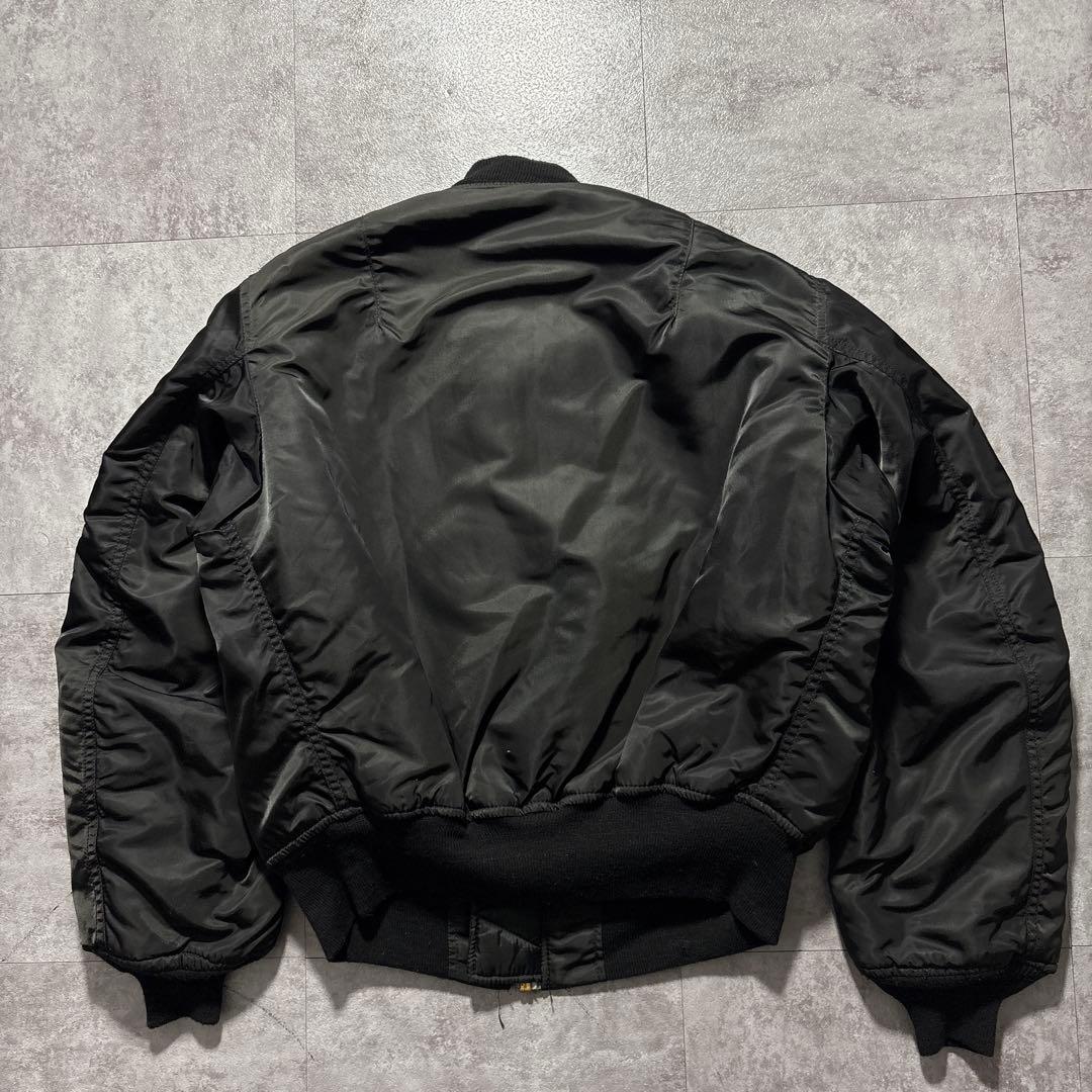 alpha ma-1 flight jacket Black USA製