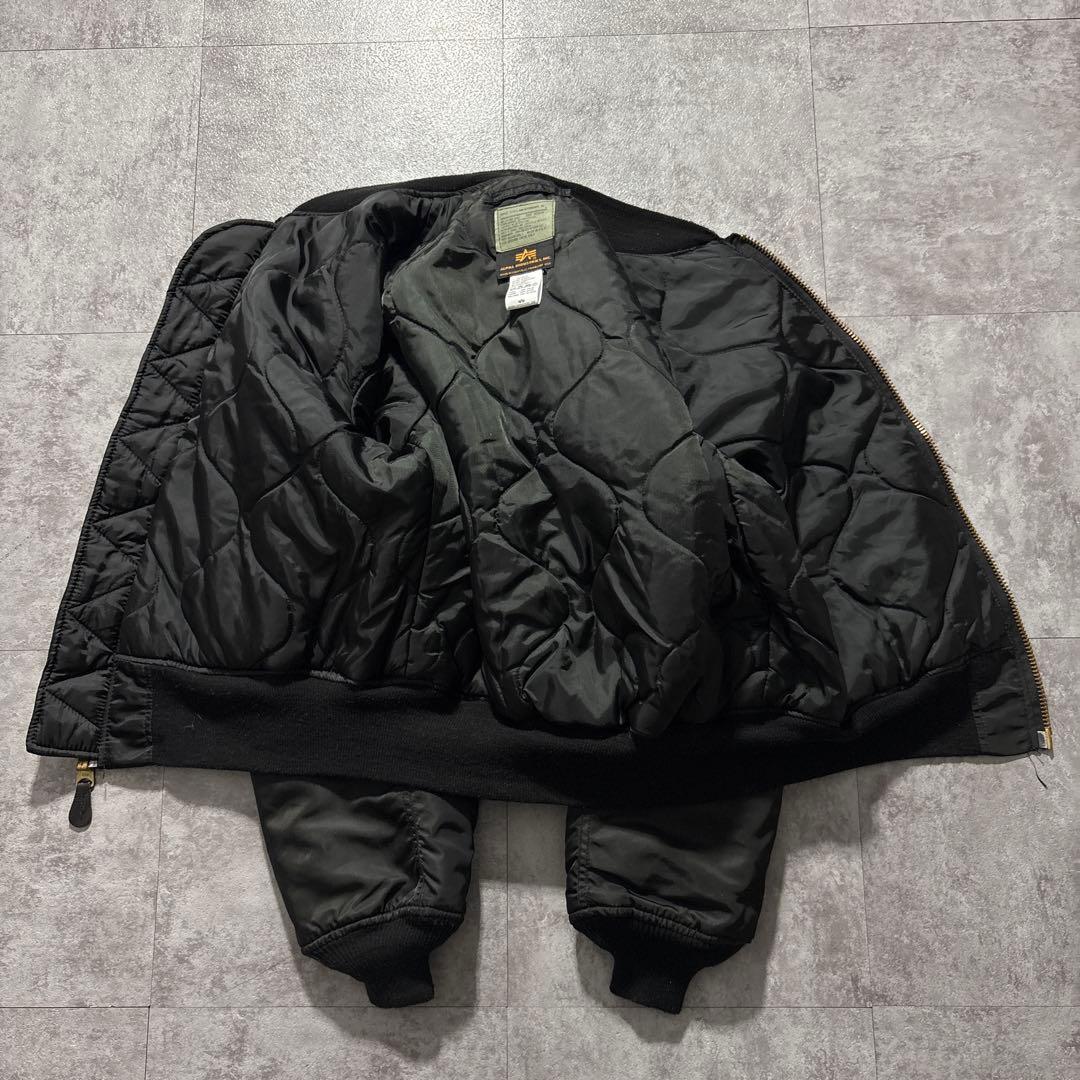 alpha ma-1 flight jacket Black USA製