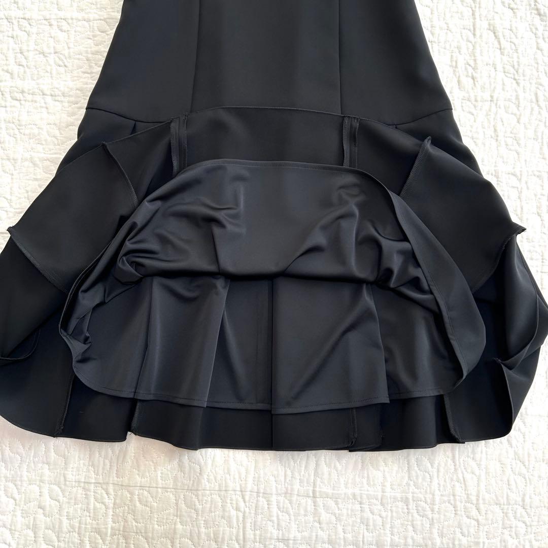 極美品 フォクシー ワンピース プリーツ Aライン ドレス 美シルエット 40