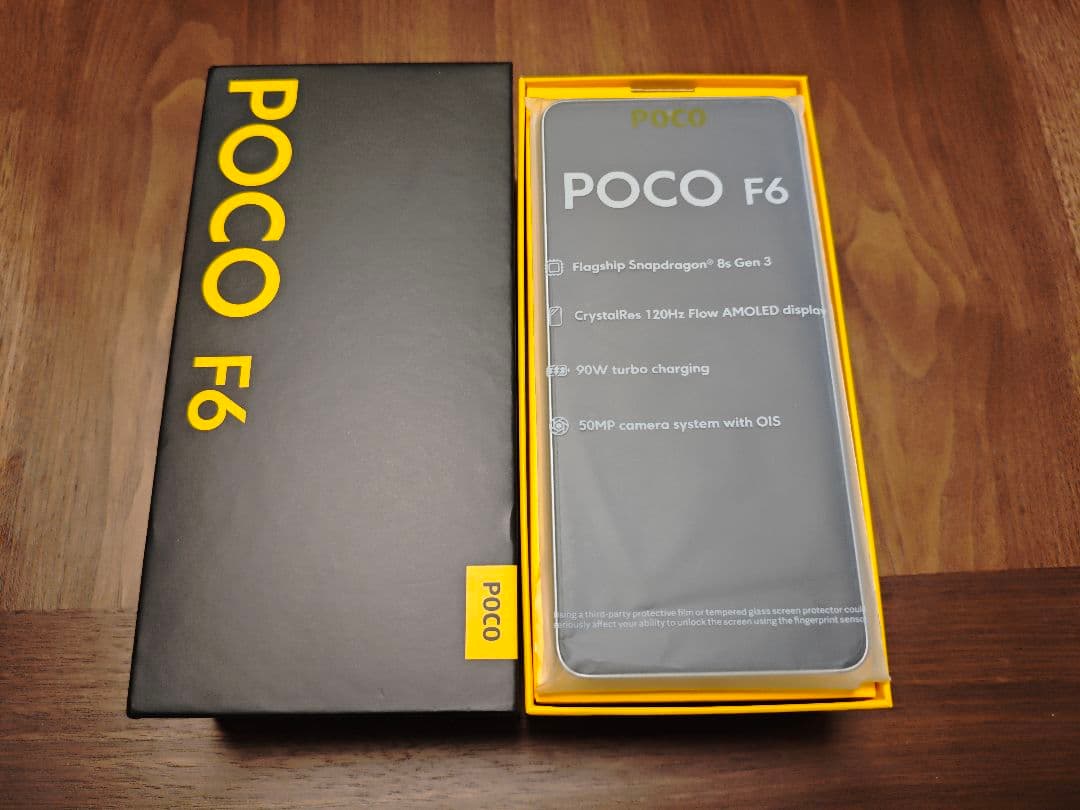 【美品】POCO F6 チタンカラー 12GB RAM 512GB ROM