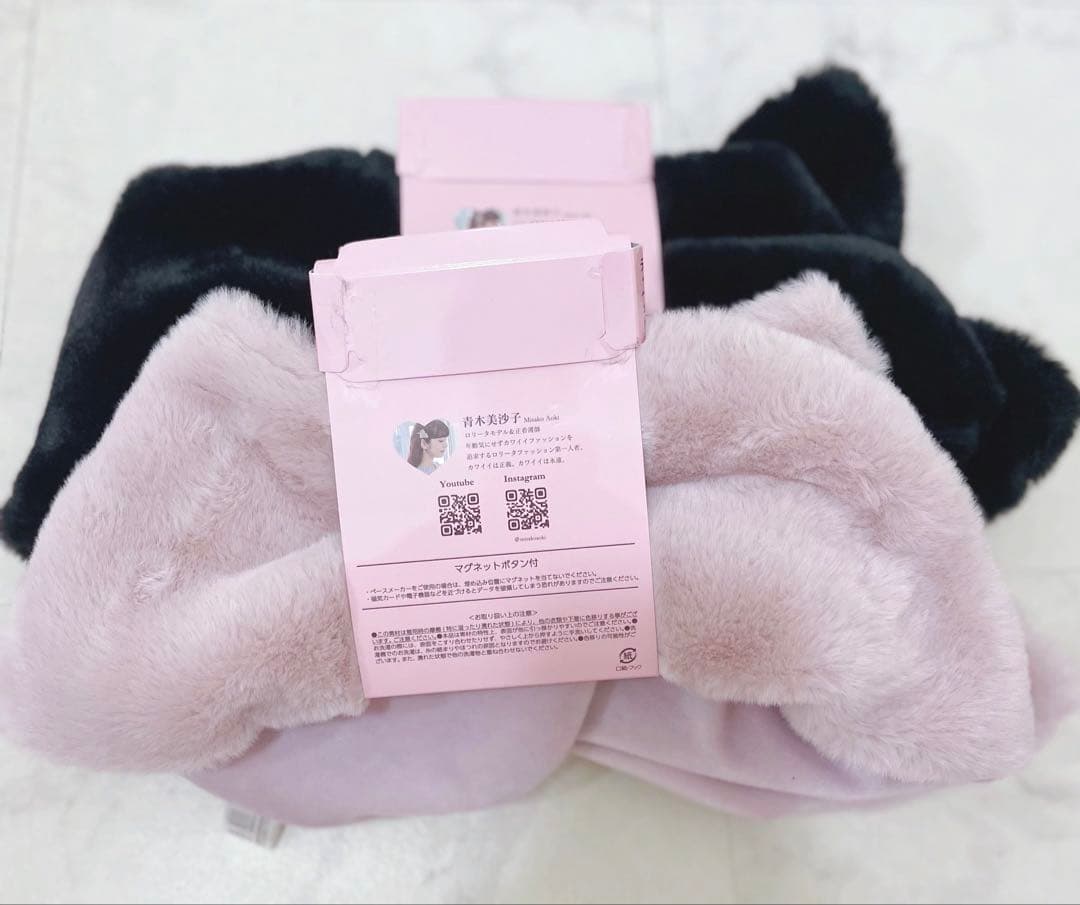 【新品】青木美沙子　しまむら　m♡petit ファー　リボンティペット　マフラー