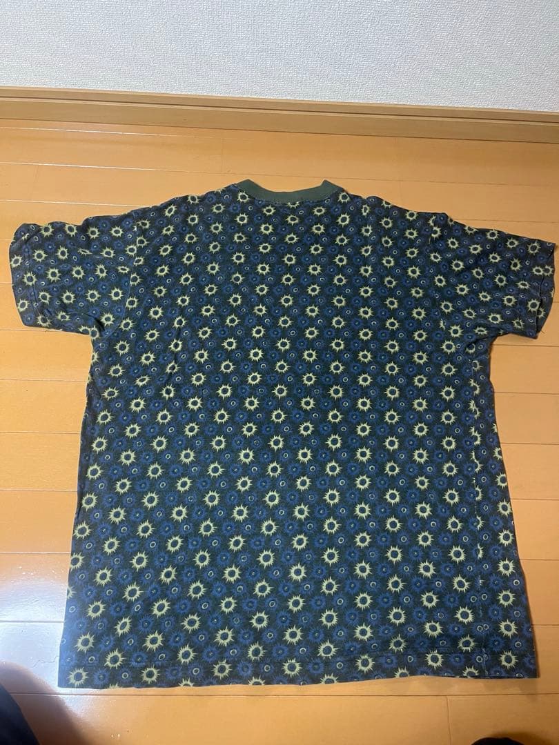 80s USA製 OLD STUSSY 総柄　ポケット　Tシャツ 黒タグ