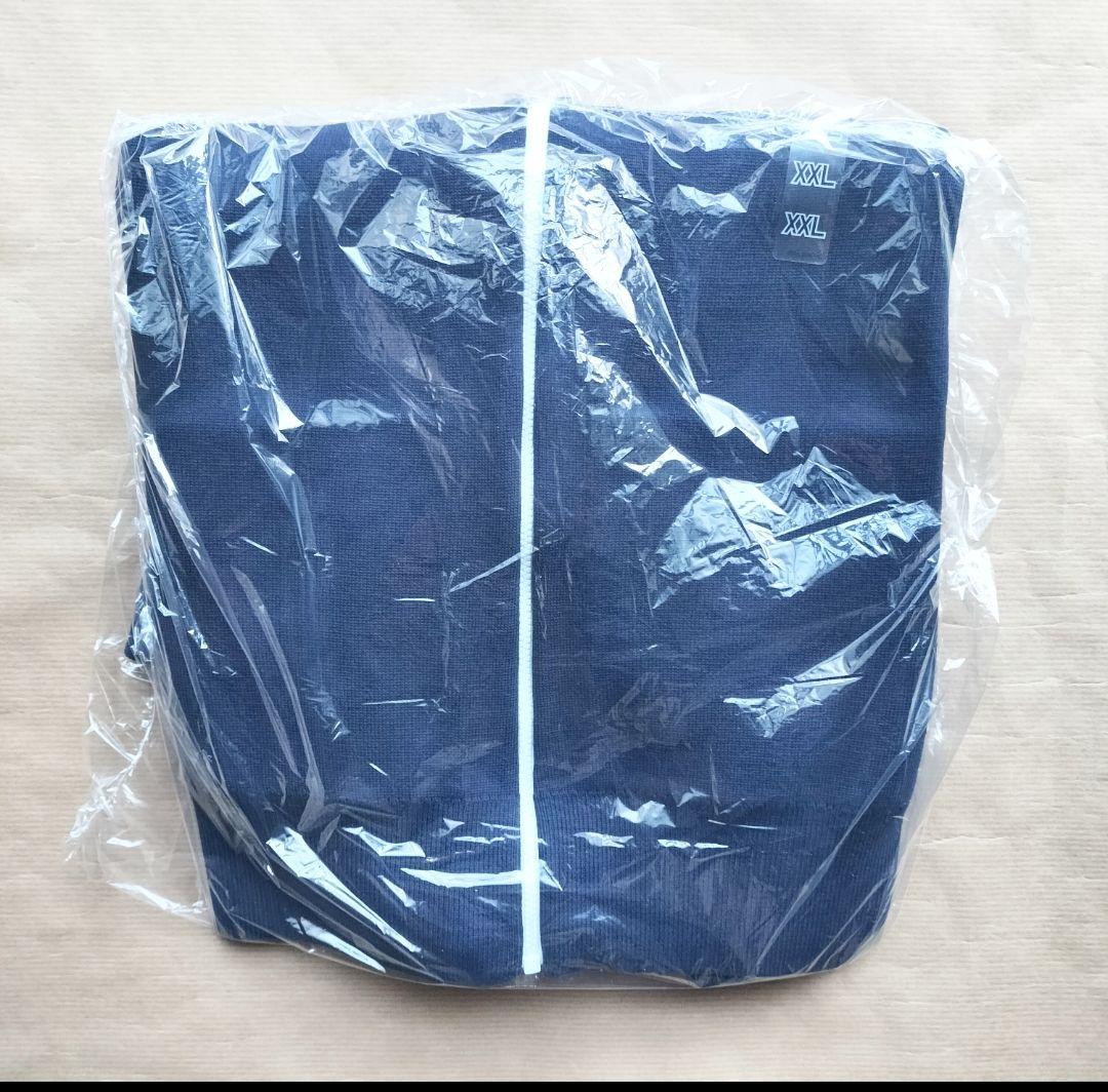 【新品】ミラノリブフルジップカーディガン UNIQLOC ネイビー XXL