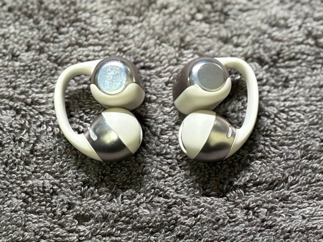 Shokz OpenDotsONE イヤーカフ ワイヤレスイヤホン グレー