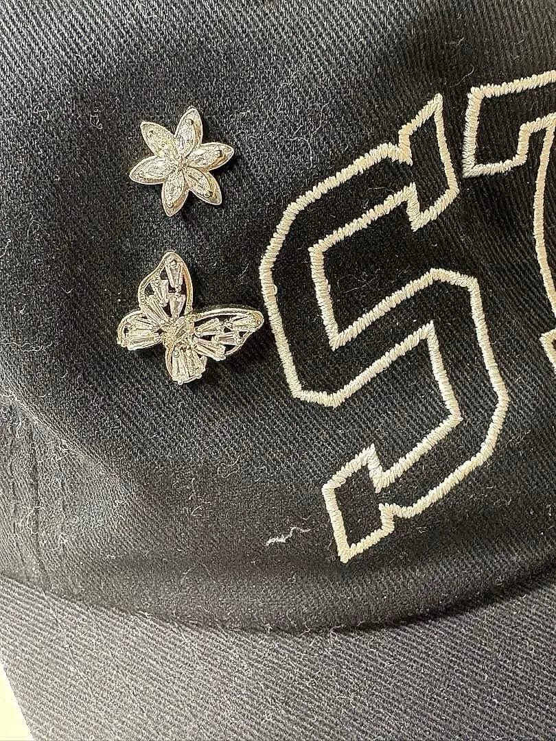 Stussy ベースボールキャップ 黒