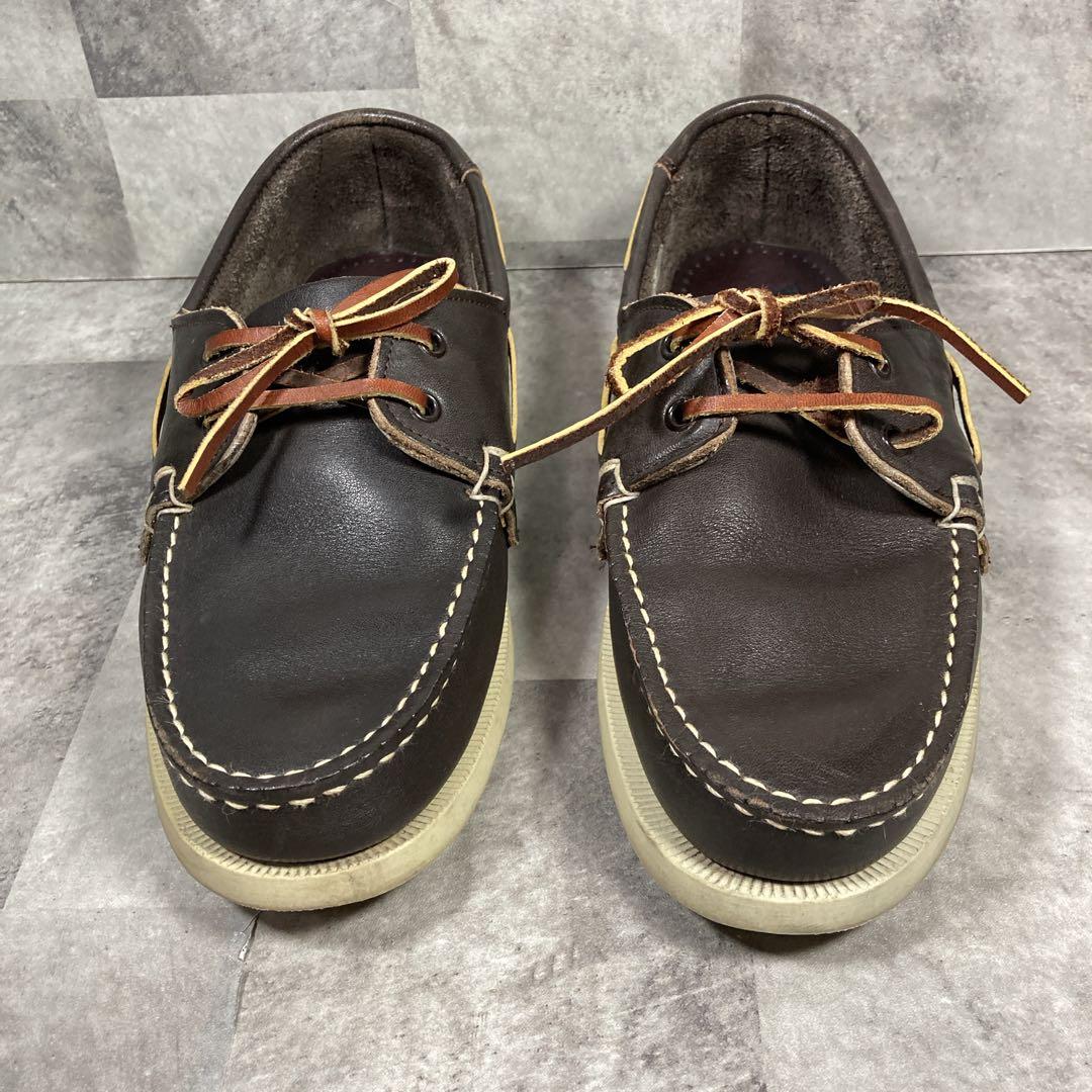 【良品】✨REGAL WEST COAST 本革　デッキシューズDBR 25cm