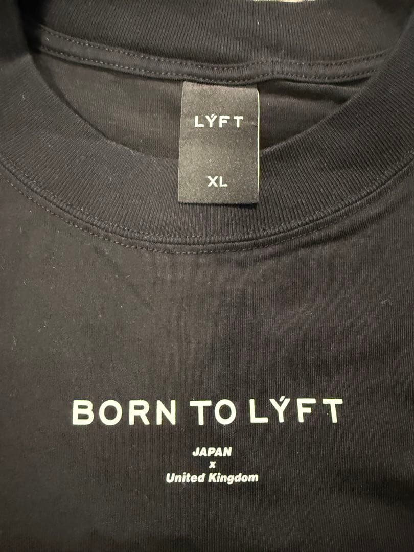 BORN TO LYFT Tシャツ XL ブラック/グレー