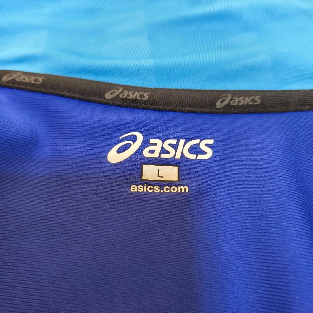 アシックスASICS ジャージ上下セット L　ランニング　AA7　アシンメトリー