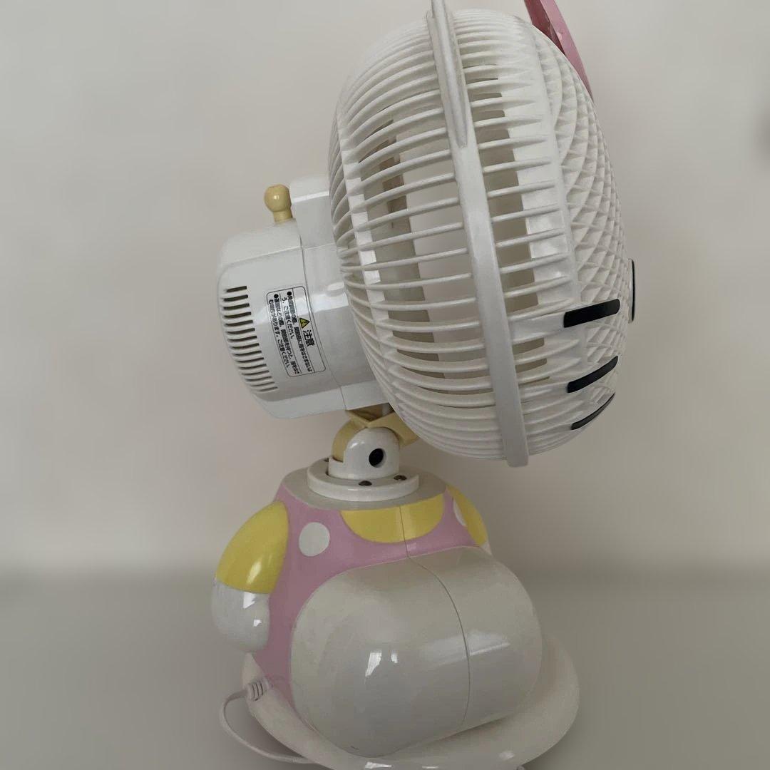 【中古/動作確認済】2003年製ハローキティ 家庭用扇風機　ピンク