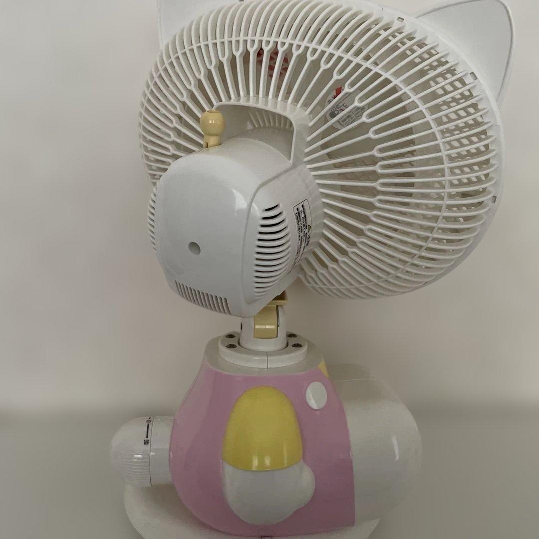 【中古/動作確認済】2003年製ハローキティ 家庭用扇風機　ピンク