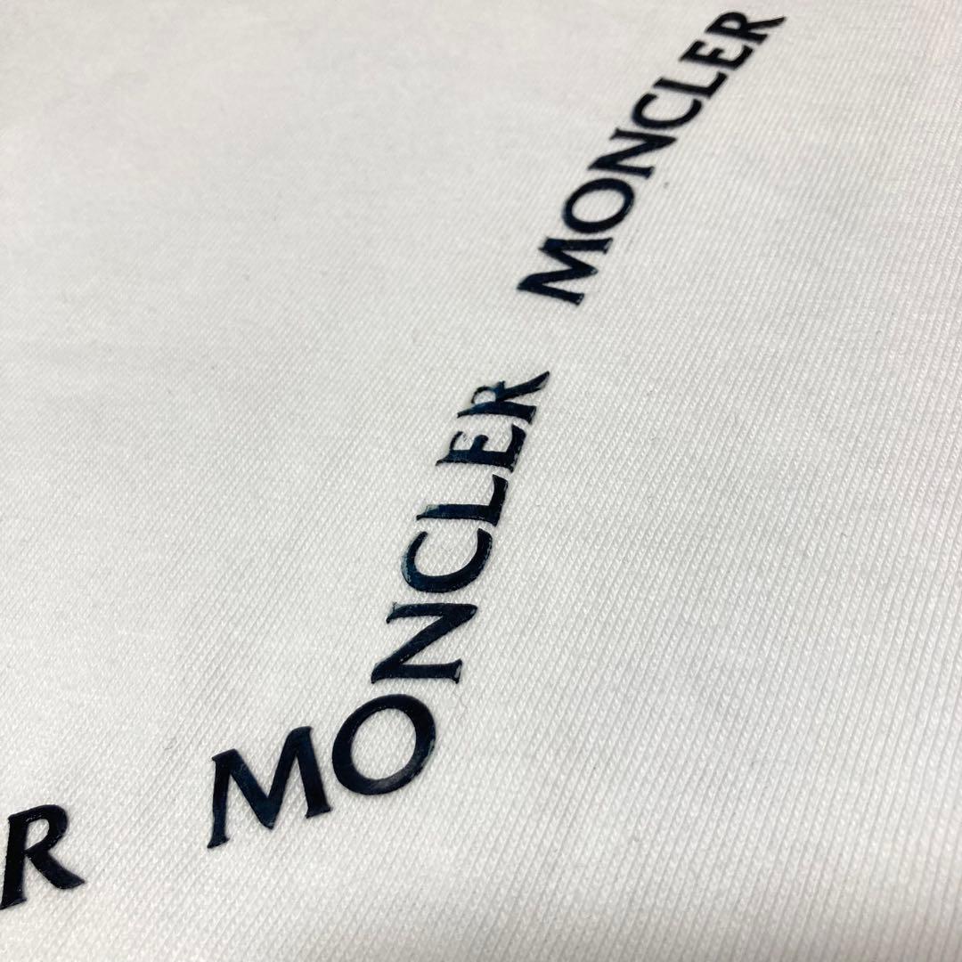 【大きいサイズ】MONCLER Tシャツ　長袖　22SS ホワイト　綿　XL