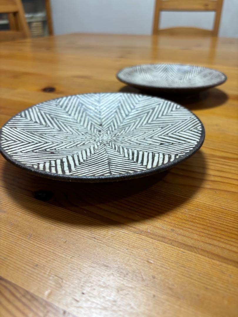 M...kページ　新品　池田大介　ヘリンボーン　5寸皿　2枚