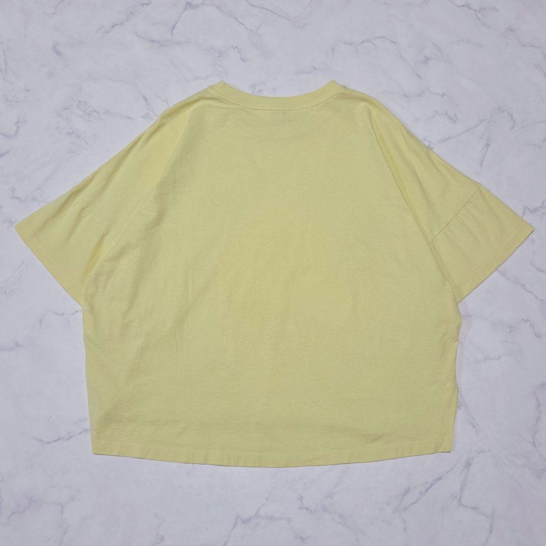 美品✨ロエベ LOEWE オーバーサイズ Tシャツ アナグラム 刺繍 イエロー