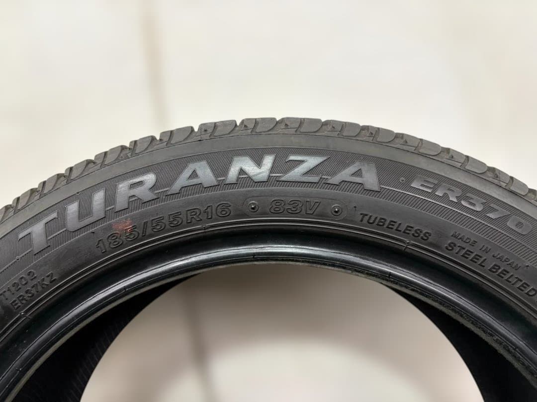 フィット/スイフト等 車検/つなぎ用 訳あり特価 185/55R16 4本セット